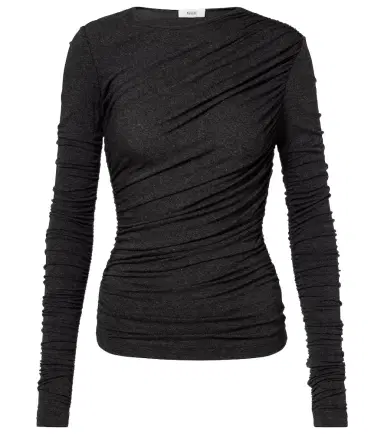 AGOLDE Tania ruched jersey top | Thumbnail 1