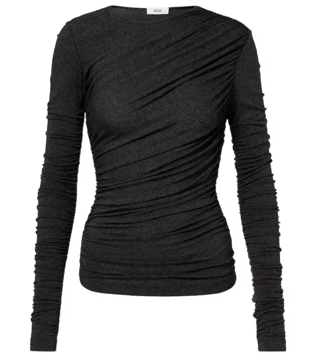 Tania ruched jersey top