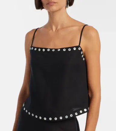 Staud Kirra linen-blend tank top | Thumbnail 5