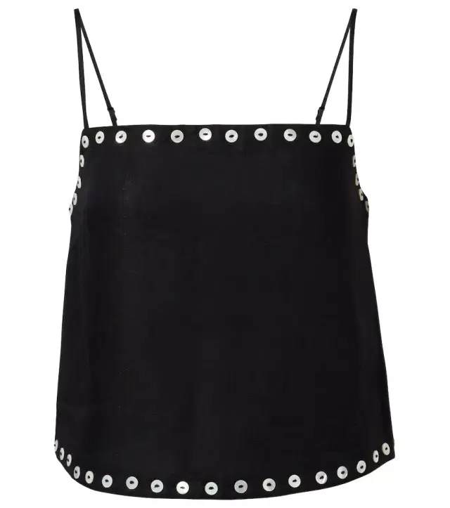 Staud Kirra linen-blend tank top