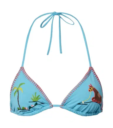 Staud Lido embroidered bikini top | Thumbnail 1