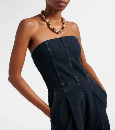 AGOLDE Agyness denim bustier jumpsuit | Thumbnail 4 AGOLDE Agyness denim bustier jumpsuit | Thumbnail 4