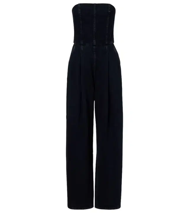 Agolde Agyness denim bustier jumpsuit
