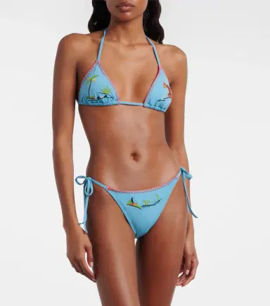 Staud Sisley embroidered bikini bottoms | Thumbnail 2