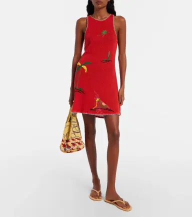 Staud Marea embroidered cotton minidress | Thumbnail 4 Staud Marea embroidered cotton minidress | Thumbnail 4