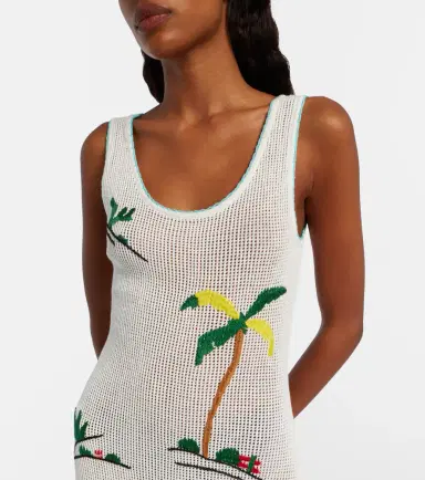 Staud Luma embroidered cotton beach cover-up | Thumbnail 2 Staud Luma embroidered cotton beach cover-up | Thumbnail 2