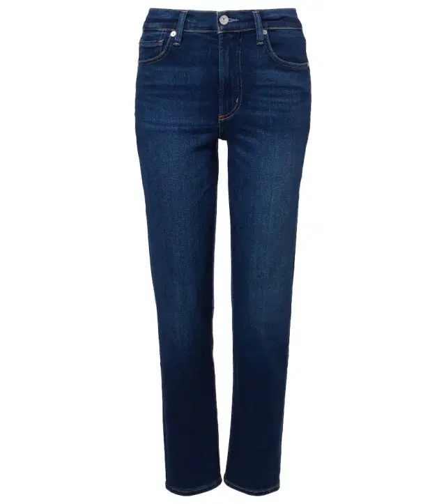 Citizens of Humanity Caia cropped mid-rise straight jeans