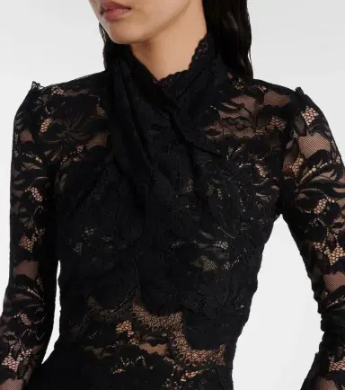 Rabanne Floral lace top | Thumbnail 4