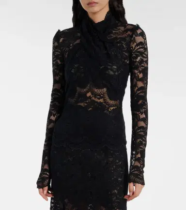 Rabanne Floral lace top | Thumbnail 5