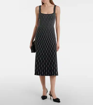 Staud Ellison compact knit midi dress | Thumbnail 4