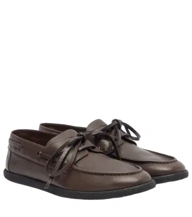 The Row Novus Sailor leather boat shoes | Thumbnail 1 The Row Novus Sailor leather boat shoes | Thumbnail 1