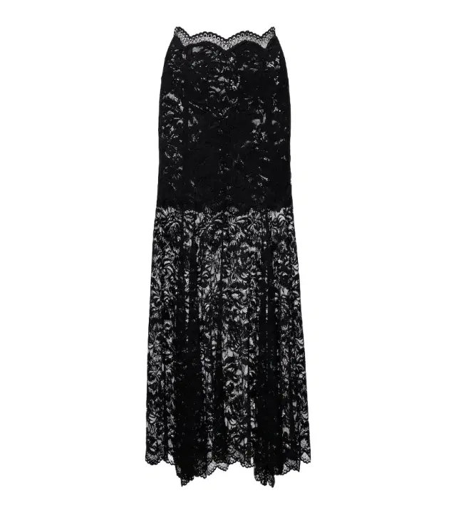 Rabanne Floral lace maxi skirt