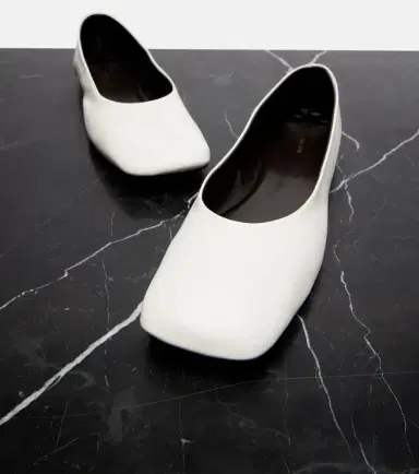 The Row Square leather ballet flats | Thumbnail 4