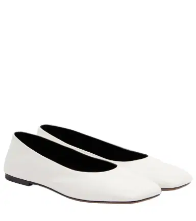 The Row Square leather ballet flats | Thumbnail 1