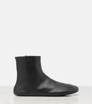 The Row Stella shearling-lined leather ankle boots | Thumbnail 4