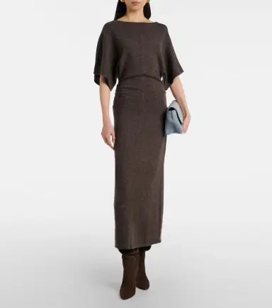 Staud Amelie wool-blend maxi dress | Thumbnail 3