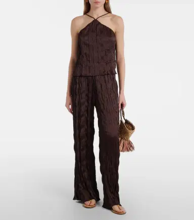 Staud Nami plissé wide-leg pants | Thumbnail 2 Staud Nami plissé wide-leg pants | Thumbnail 2
