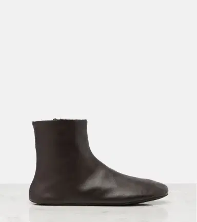 The Row Stella shearling-lined leather ankle boots | Thumbnail 2 The Row Stella shearling-lined leather ankle boots | Thumbnail 2