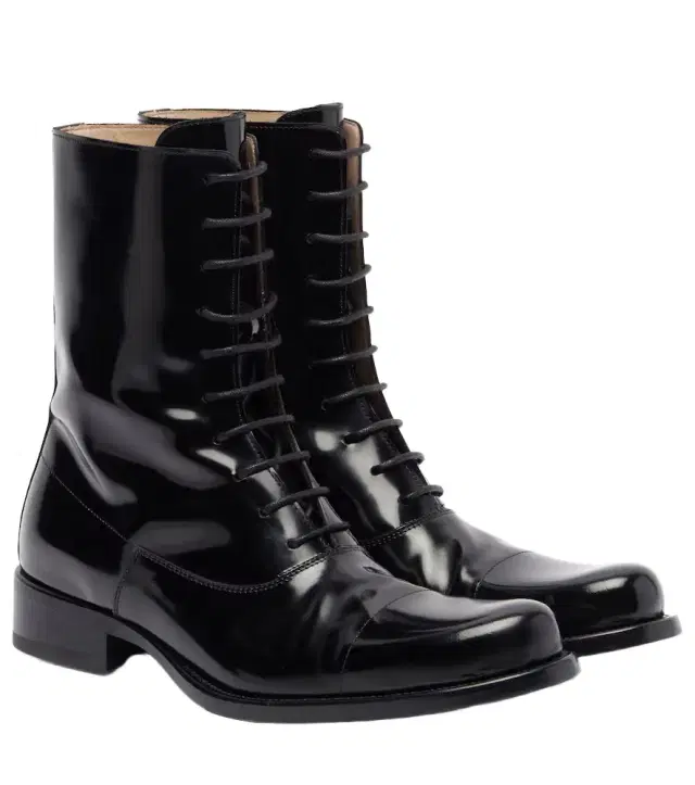 The Row Kai leather lace-up boots