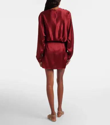 Staud Phoebe silk-blend satin minidress | Thumbnail 3