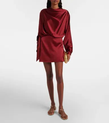 Staud Phoebe silk-blend satin minidress | Thumbnail 4