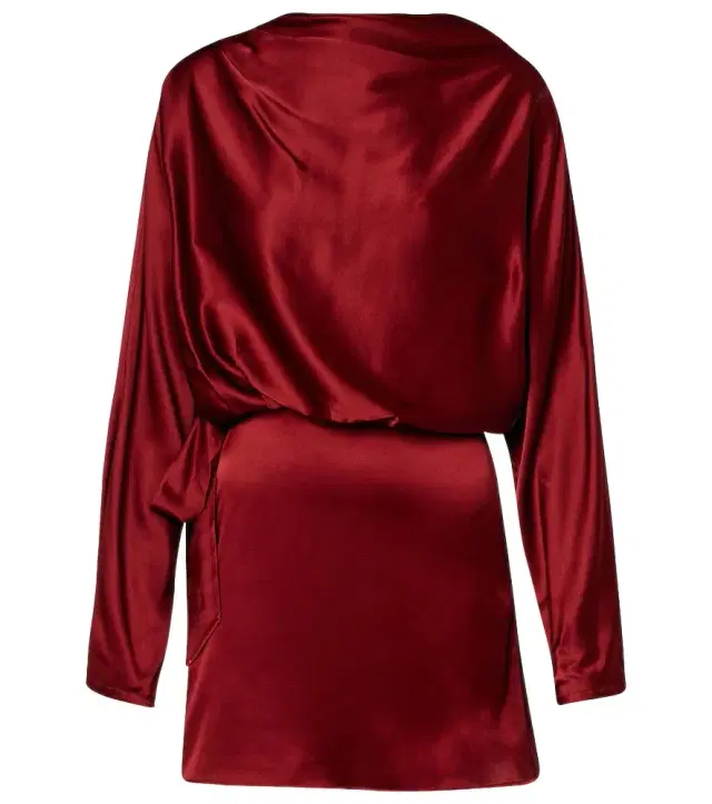 Phoebe silk-blend satin minidress
