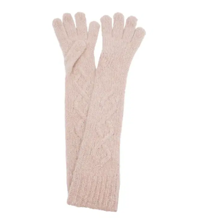 Embroidered alpaca-blend gloves