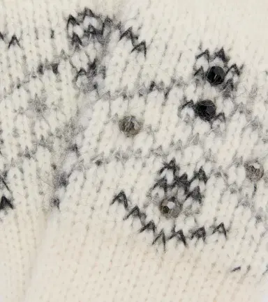 Moncler Embellished alpaca and wool-blend gloves | Thumbnail 2