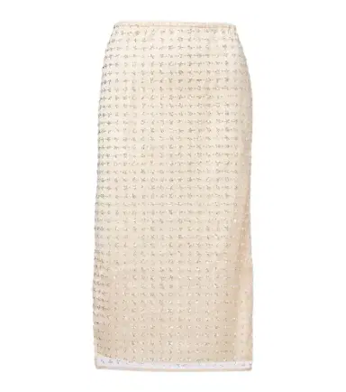 Staud Ciara beaded sheer tulle midi skirt | Thumbnail 1