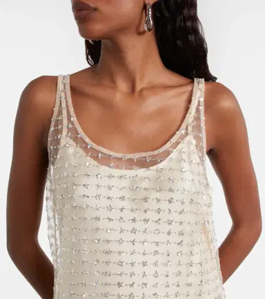 Staud Aurielle sequined tulle minidress | Thumbnail 3