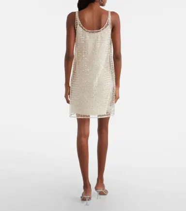 Staud Aurielle sequined tulle minidress | Thumbnail 4
