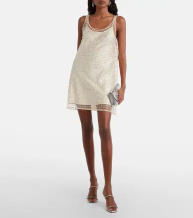 Staud Aurielle sequined tulle minidress | Thumbnail 5