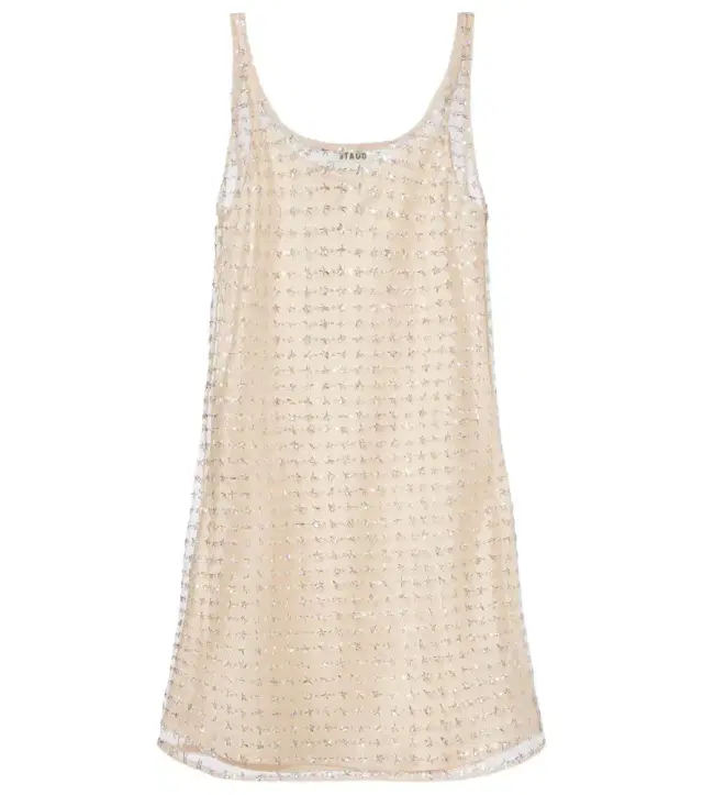 Staud Aurielle sequined tulle minidress