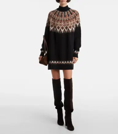 Staud Liza Fair Isle wool-blend sweater dress | Thumbnail 4 Staud Liza Fair Isle wool-blend sweater dress | Thumbnail 4