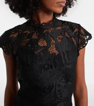 Staud Rosaline guipure lace cocktail dress | Thumbnail 2
