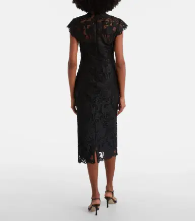Staud Rosaline guipure lace cocktail dress | Thumbnail 4