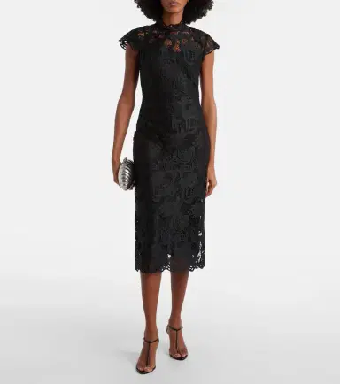 Staud Rosaline guipure lace cocktail dress | Thumbnail 5