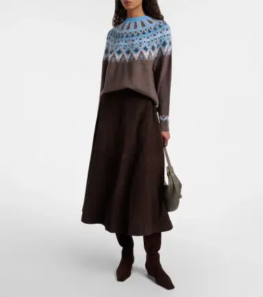 Staud Zane Fair Isle wool-blend sweater | Thumbnail 3