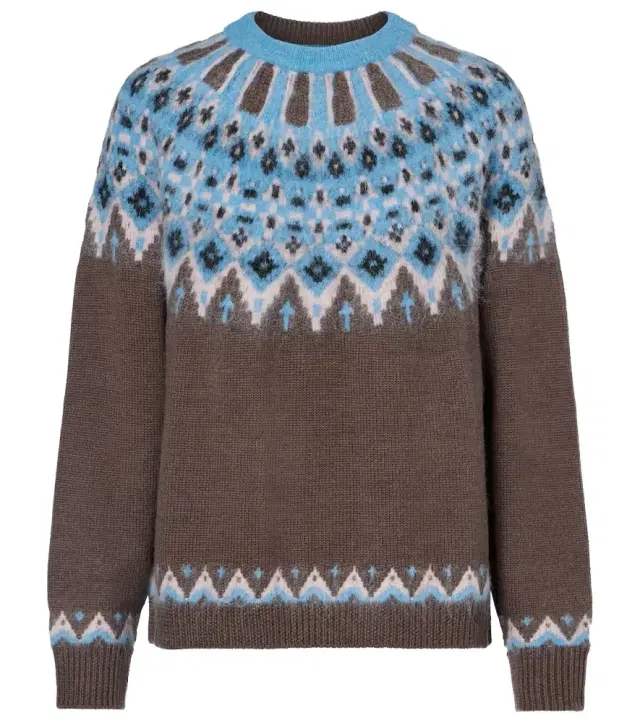 Staud Zane Fair Isle wool-blend sweater