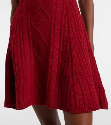 Staud Charade cable-knit wool-blend minidress | Thumbnail 2