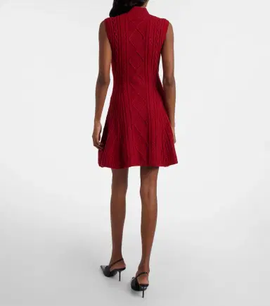 Staud Charade cable-knit wool-blend minidress | Thumbnail 3