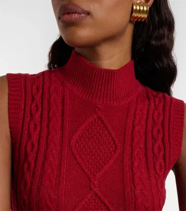 Staud Charade cable-knit wool-blend minidress | Thumbnail 5
