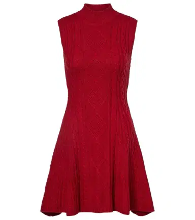Staud Charade cable-knit wool-blend minidress | Thumbnail 1