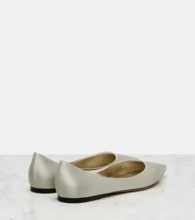 Jimmy Choo Love satin ballet flats | Thumbnail 4