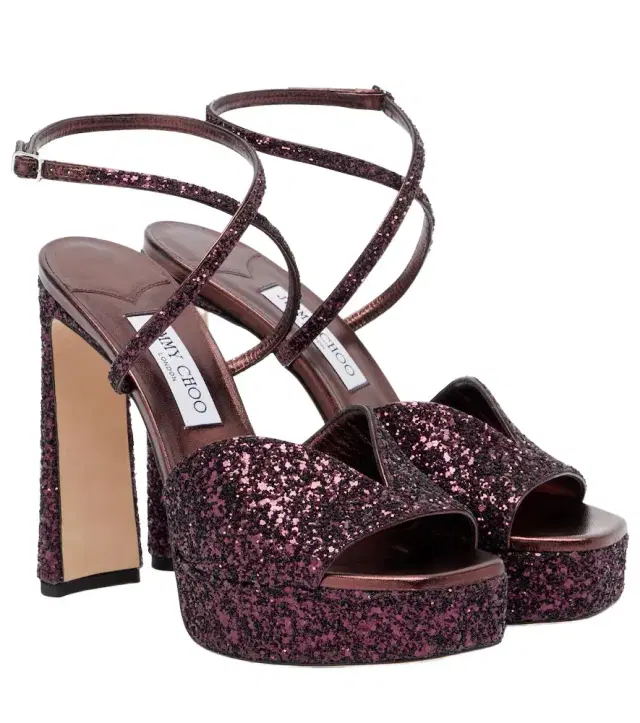 Karli 125 glitter platform sandals