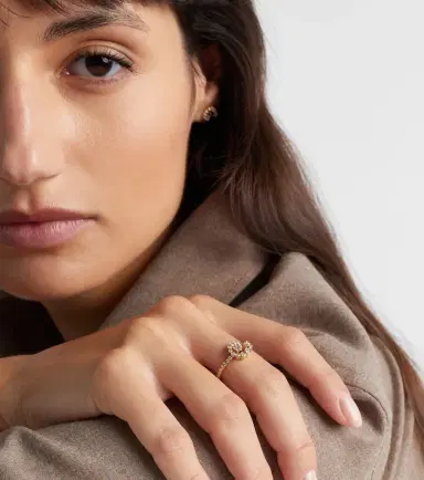 Sophie Bille Brahe Rêve Escargot 18kt gold ring with diamonds | Thumbnail 3