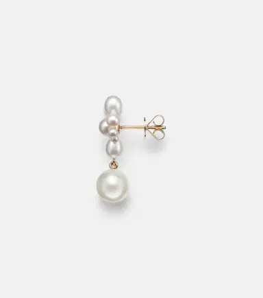 Sophie Bille Brahe Amis Fleur 14kt gold single earring with freshwater pearls | Thumbnail 2 Sophie Bille Brahe Amis Fleur 14kt gold single earring with freshwater pearls | Thumbnail 2