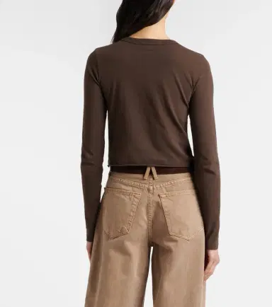 Slvrlake Baby cropped cotton jersey T-shirt | Thumbnail 3