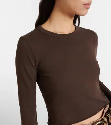 Slvrlake Baby cropped cotton jersey T-shirt | Thumbnail 5