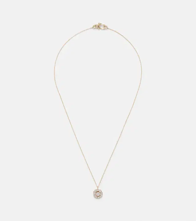 Sophie Bille Brahe Rêve Simple 18kt gold necklace with diamonds